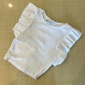 Zara ruffle sleeve top